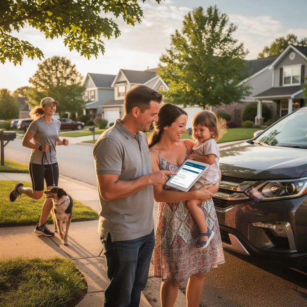 Obrazek przedstawiający różne opcje ubezpieczenia samochodowego online.